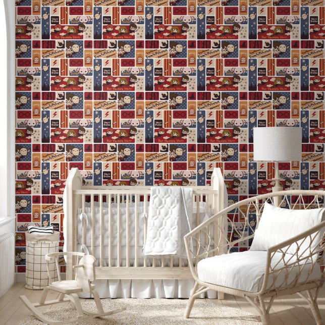 Papier Peint Scènes de dessin animé Harry Potter Pattern (Enfants)