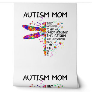 Papier Peint Sensibilisation sur l'autisme, Dragonfly Autism Ma