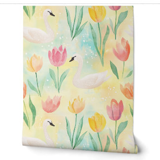Papier Peint Serenade du lac Swan