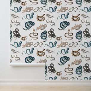 Papier Peint Serpents colorés Reptile Animaux Motifs