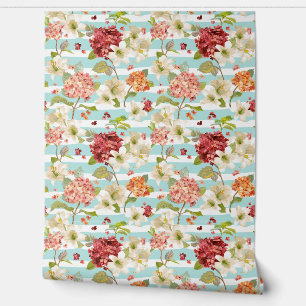 Papier Peint Shabby Chic Floral Motif d'impression
