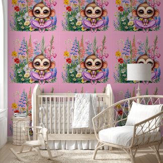 Papier Peint Singe Ballerine