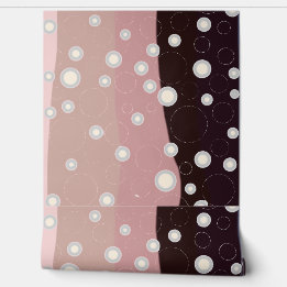 Papier Peint Soft Abstract Waves & Bubbles – Modern Minimalist