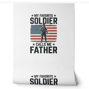 Papier Peint Soldat Patriotique Père Chemise Vintage Vector Des