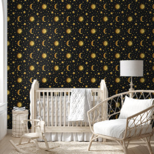 Papier Peint Soleil et Lune