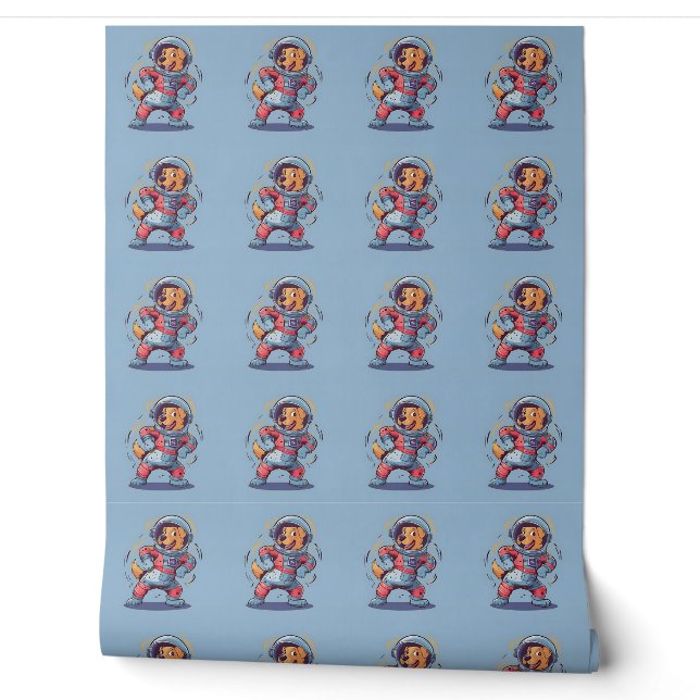 Papier Peint Space Explorer Chien (Déroulement)