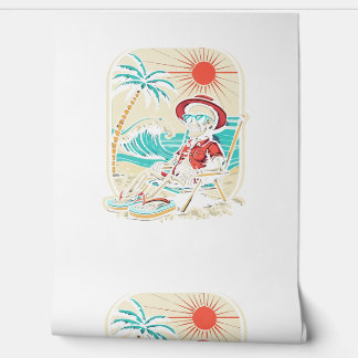 Papier Peint Squelette Drôle d'Été