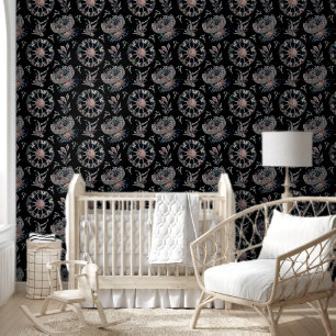 Papier Peint Starfish Jellyfish Seawey Black Motif
