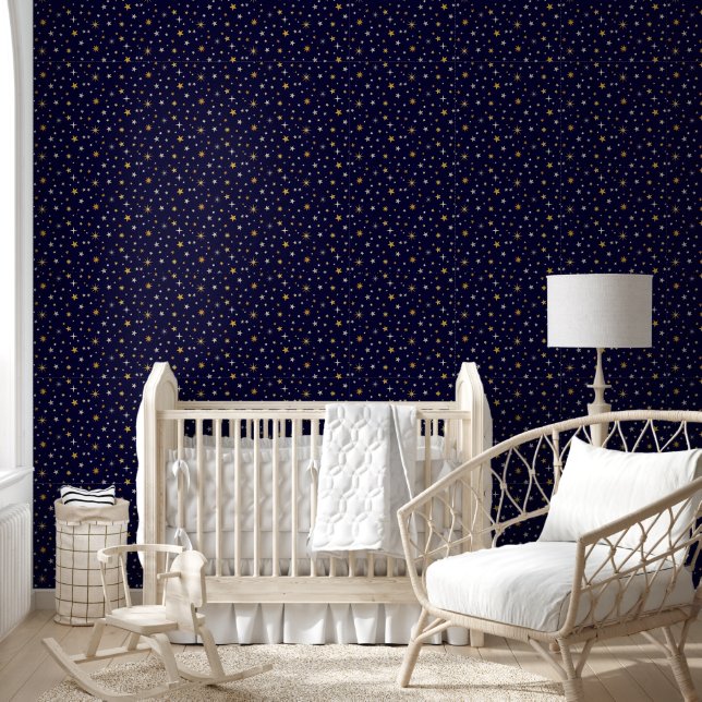 Papier Peint Starry Night Mignonne Amusant Genre Neutre Marine  (Enfants)