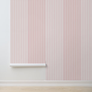 Papier Peint Stripes Feminine en Blush
