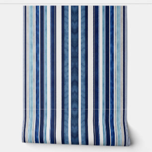 Papier Peint Summer Navy Blue Popular Boat Stripes Collection