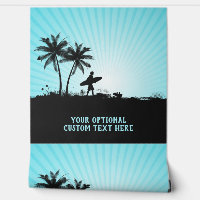 Surf de plage de texte personnalisé