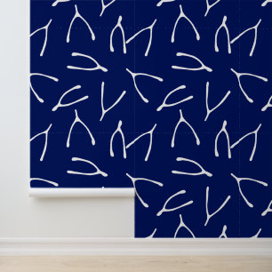 Papier Peint Symbole Bleu et Blanc de la Marine Bleu Bonne Chan