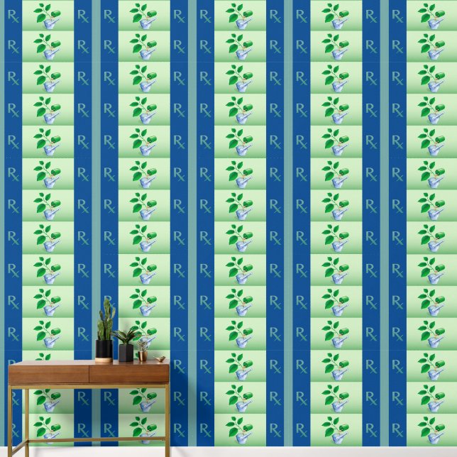 Papier Peint Symboles de pharmacie (Couloir)