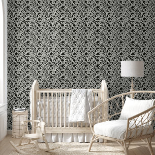 Papier Peint Tache noir et blanc moderne