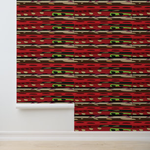 Papier Peint Tapis Moderne Coloré à Motif Rayé