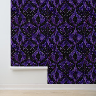 Papier Peint Teintes pourpre et noire