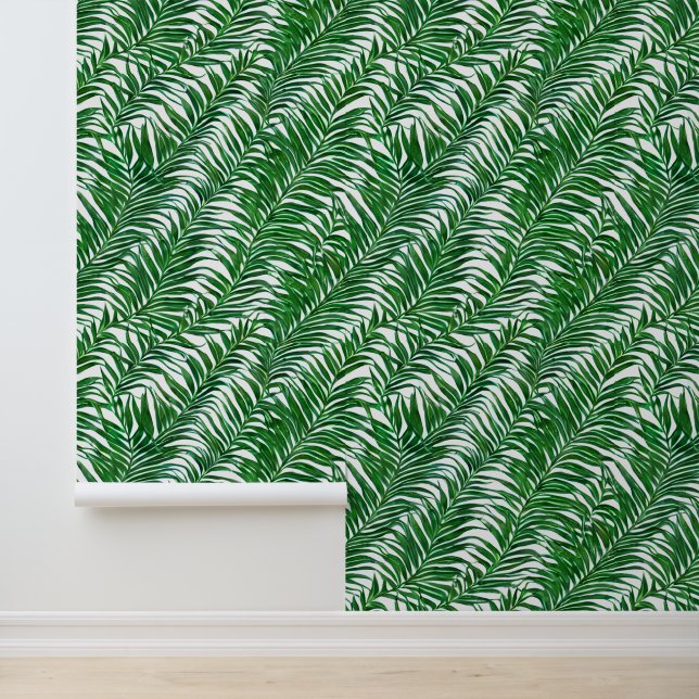 Papier Peint Tendrils de feuilles jungle botanique motif tropic (Application)