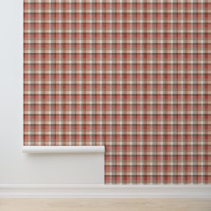 Papier Peint Texture de tissu à carreaux rustique chaud en cora