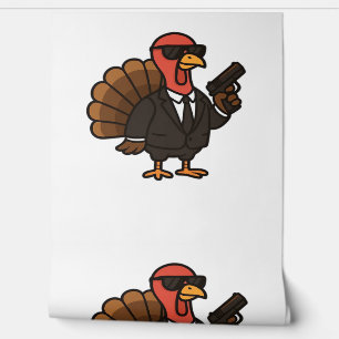 Papier Peint Thanksgiving Secret Agent Turkey Classic T-Shirt
