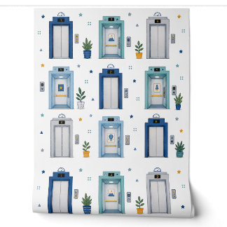 Papier Peint The Elevator Collection - Édition Garçon 9 Ascense