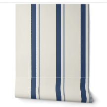 Ticking de matelas français bleu marine gras