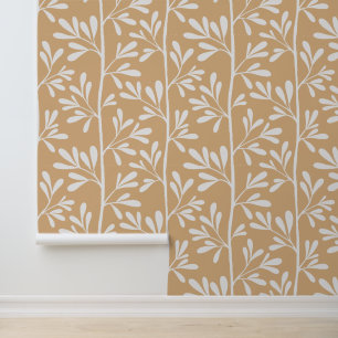 Papier Peint Tiges de jardin Zen XL silhouette botanique minima