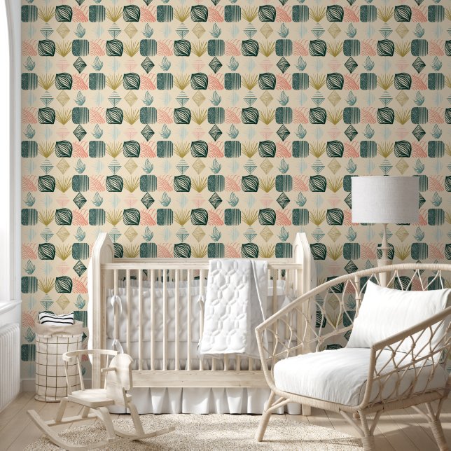 Papier Peint Tissu de moisissure tribale des Caraïbes gras : cr (Enfants)