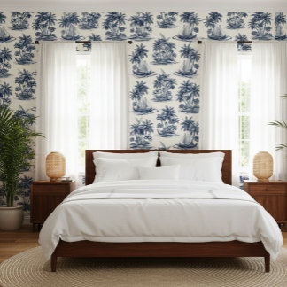 Papier Peint Toile de Joury Bleu Hawaïen