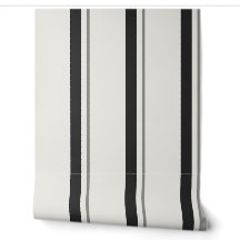 Toile de matelas Broad French noir et blanc