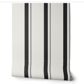 Papier Peint Toile de matelas Broad French noir et blanc