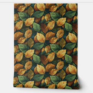 Papier Peint Trendy automne terre cuite orange jaune sauge auto