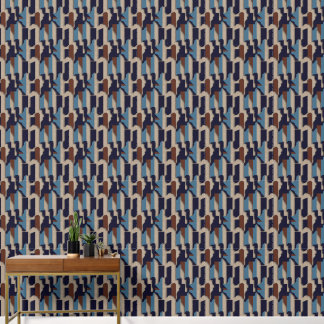 Papier Peint Tribal Géométrique (3D) Luxe