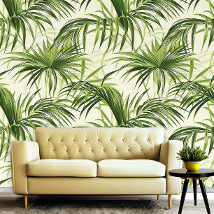 Papier Peint Tropical Palm Feuille Summer Beach Vibes