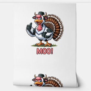 Papier Peint Turquie En Costume De Vache, Moo Drôle Thanksgivin
