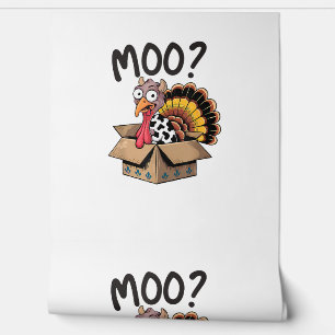 Papier Peint Turquie Moo Costume de vache drôle Thanksgiving Tu