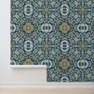 Papier Peint Turquoise Turquoise Seafoam Green Bohemian Tribe A