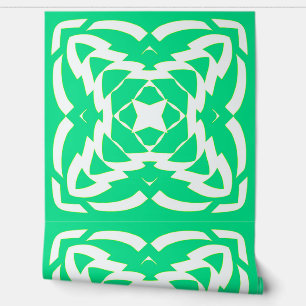 Papier Peint Un blanc et vert tendance "Ratti_Creative_Arts"