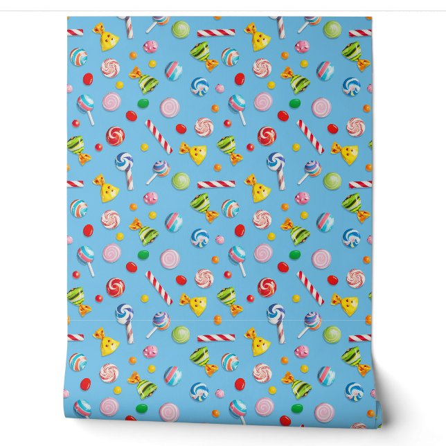 Papier Peint Un délicieux assortiment de sucreries (Déroulement)