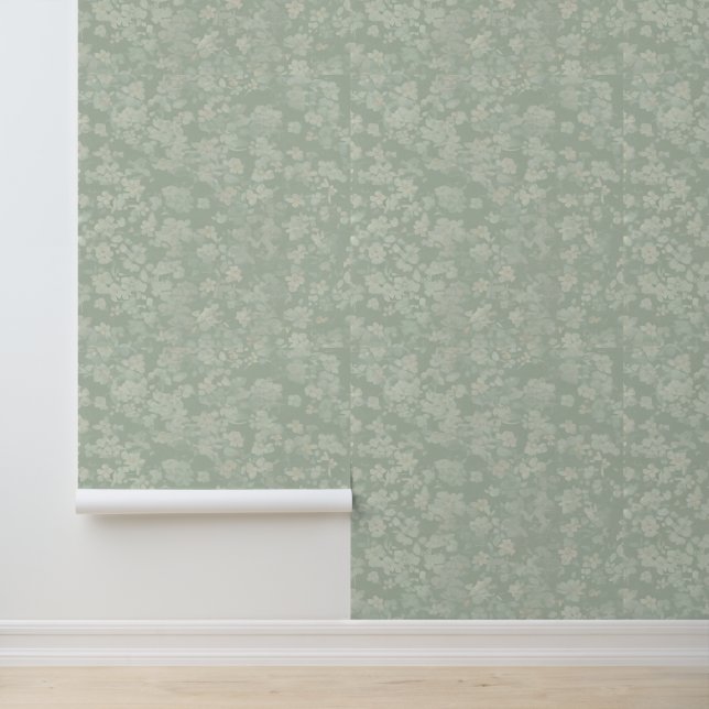 Papier Peint Un pastel vert contemporain (Application)