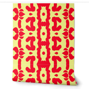 Papier Peint Un "Ratti_Creative_Arts" jaune et rouge tendance