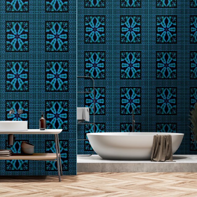 Papier Peint Une Fleur 2 (Salle de bain)