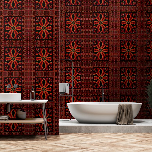 Papier Peint Une Fleur 4 (Salle de bain)