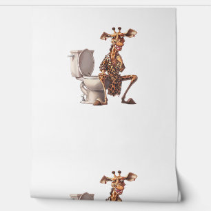 Papier Peint Une Mignonne Girafe En Pyjamas Assis Sur Des Toile