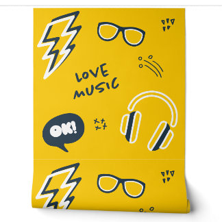 Papier Peint Urban Gamer, Love Music