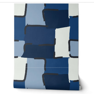 Papier Peint Urban Geo   Cobalt Cool   Fonctionnalité Héros