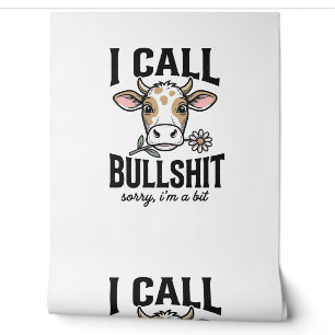 Papier Peint Vache drôle que j'appelle Design de T-shirt vintag
