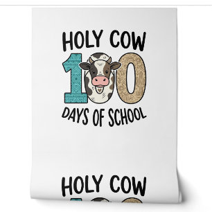Papier Peint Vache sacrée 100 jours d'école Vintage T-shirt de