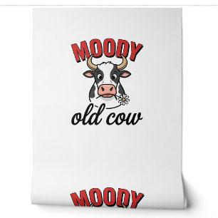 Papier Peint Vache Vieille Humeur Vintage Dessin de T-shirt de