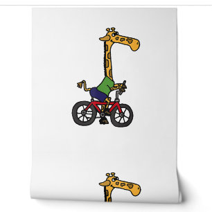 Papier Peint Vélo cool Giraffe équitation
